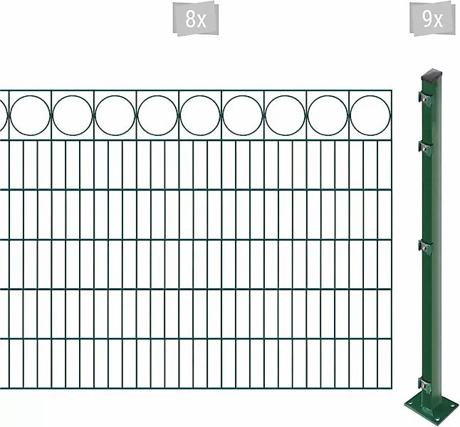 Arvotec Doppelstabmattenzaun "EASY 120 zum Aufschrauben "Ring" mit Zierleis günstig online kaufen