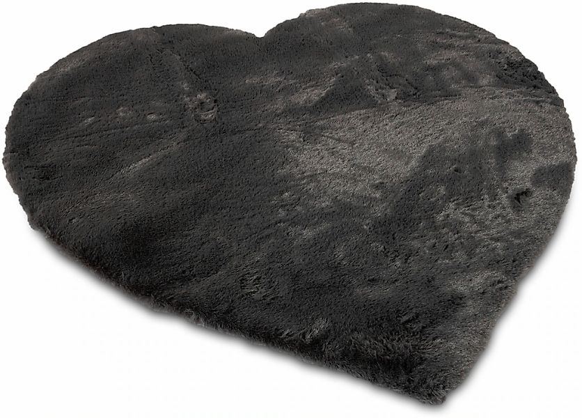 my home Fellteppich "Guidel" herzförmig 30 mm Höhe Kunstfell, Kuschelteppic günstig online kaufen