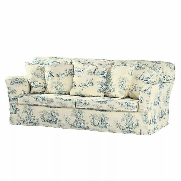 Bezug für Tomelilla Schlafsofa (normale Größe), creme- blau, Sofahusse, Tom günstig online kaufen