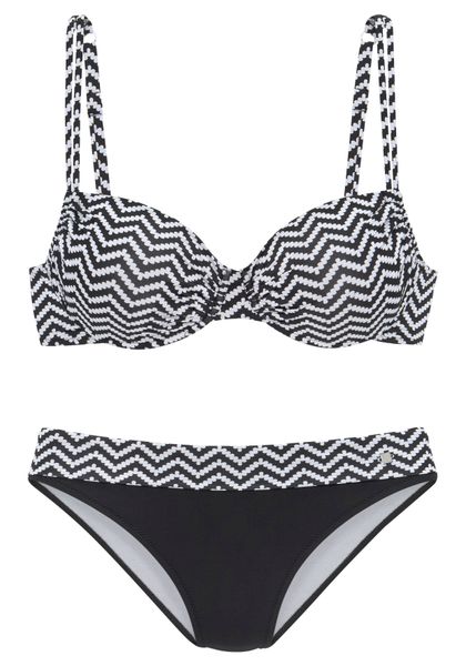 JETTE Bügel-Bikini im trendigen Zick-Zack-Design günstig online kaufen