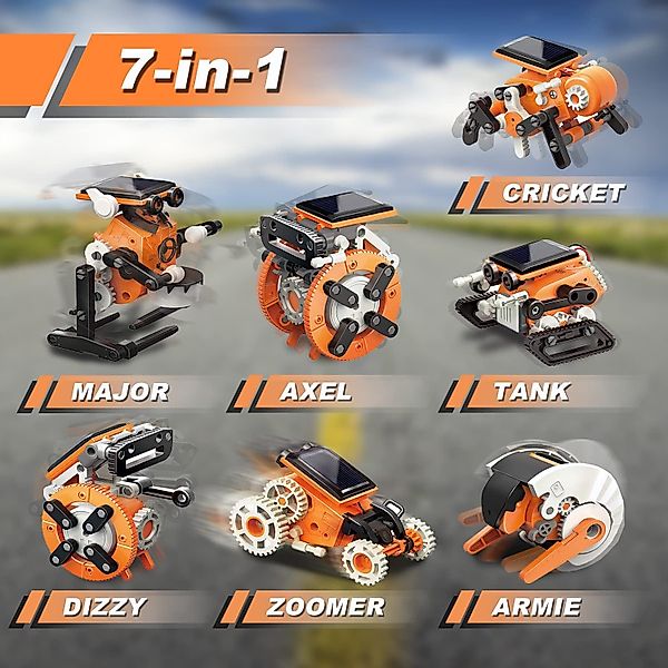ZEUOPQ Lernspielzeug Solarroboter-Bausatz 7 in 1 günstig online kaufen