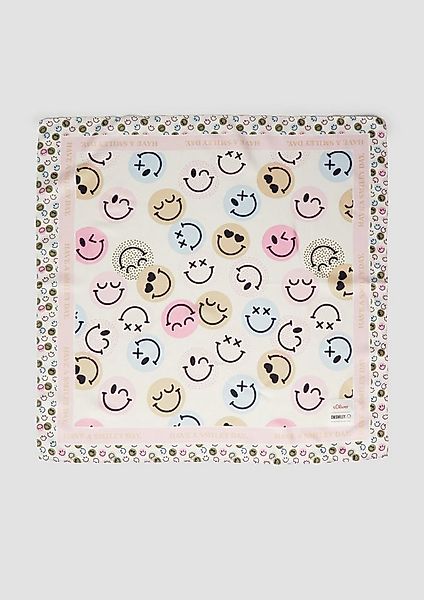 s.Oliver Schal Schal, Leichter Schal mit S.W.-Smiley®-Print günstig online kaufen