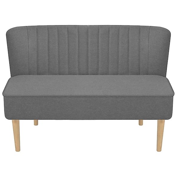 vidaXL Sofa Stoff 117 x 55,5 x 77 cm Hellgrau günstig online kaufen
