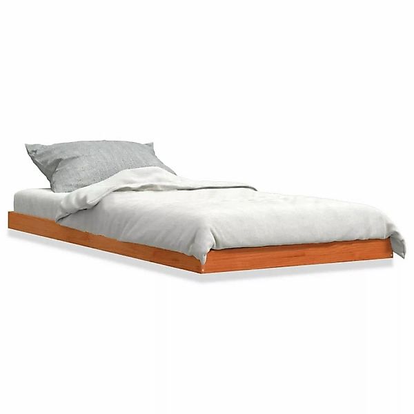 vidaXL Massivholzbett Wachsbraun 90x200 cm Kiefer2008520 günstig online kaufen