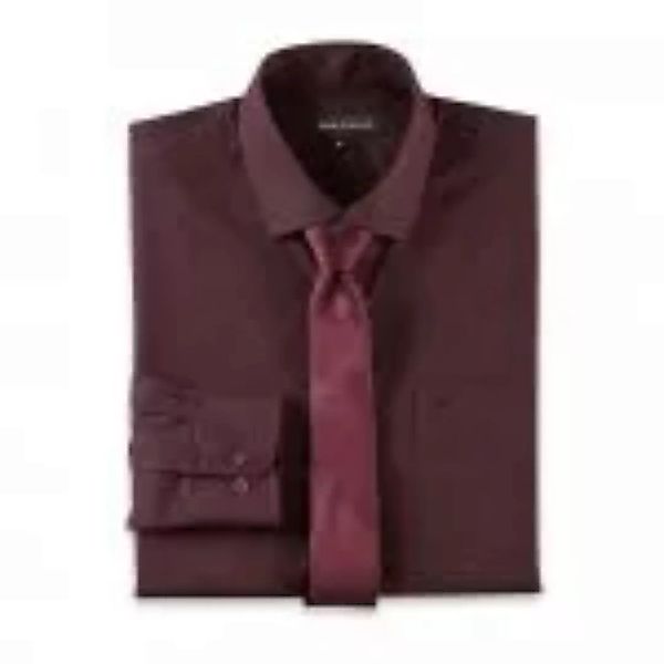 Hemd mit Krawatte, bordeaux günstig online kaufen