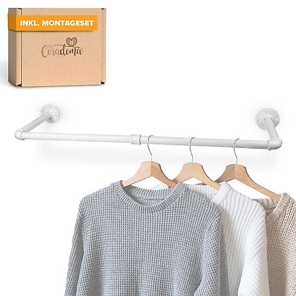 Coradoma Kleiderstange Kleiderständer für Wandmontage, Jackenständer günstig online kaufen