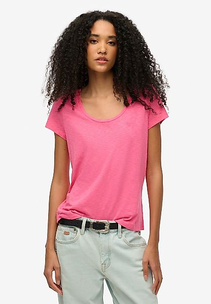 Superdry Kurzarmshirt "SCOOP NECK TEE" günstig online kaufen