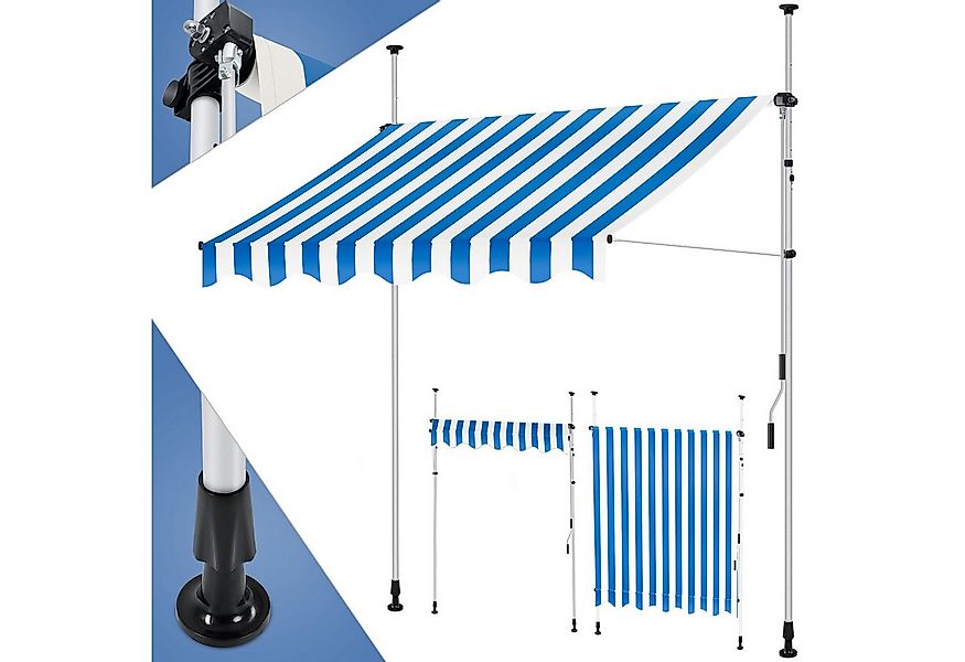 KESSER Klemmmarkise Klemmmarkise mit Handkurbel Balkon Markise, Balkonmarki günstig online kaufen