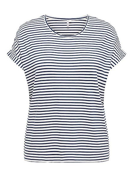 ONLY CARMAKOMA Kurzarmshirt CARMOSTER STRIPE S/S O-NECK TOP JRS günstig online kaufen