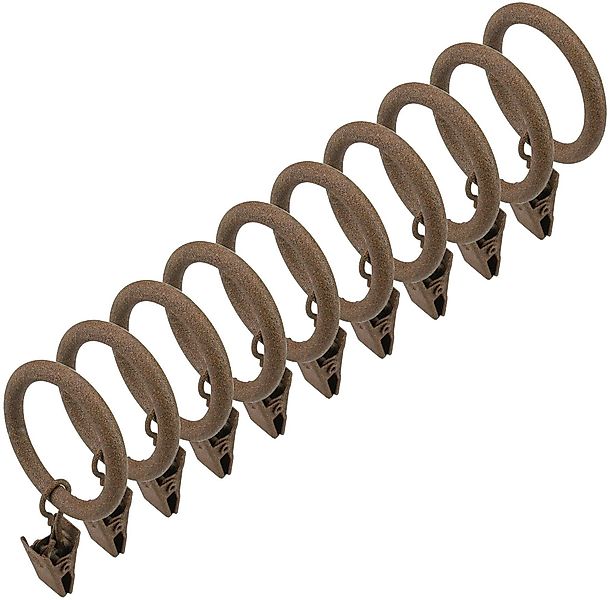 Liedeco Gardinenring, Gardinenstangen, (Set, 10-St., mit günstig online kaufen