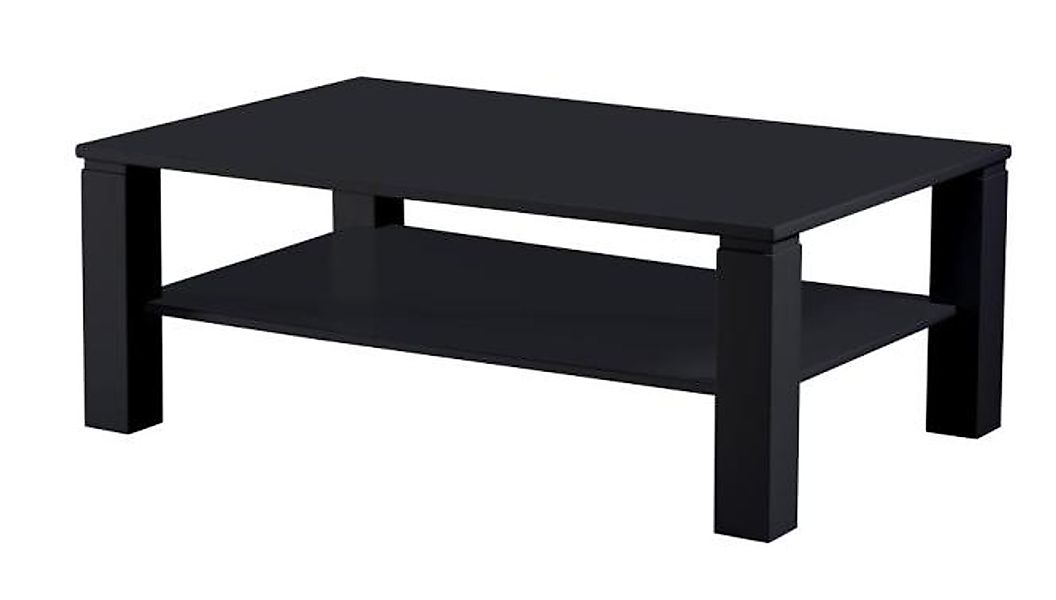 Couchtisch ca. 110x70x41 cm Schwarz Matt Lack günstig online kaufen