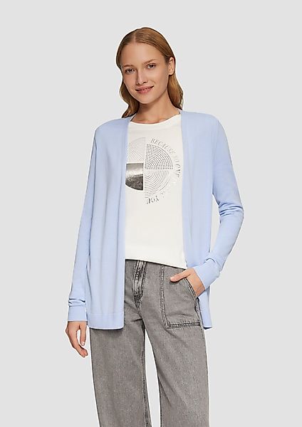 s.Oliver Strickjacke Offene Strickjacke aus Viskosemix günstig online kaufen