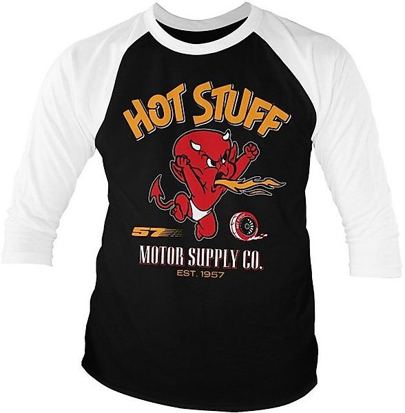 Hot Stuff T-Shirt Motor Supply Co Baseball 3/4 Sleeve Tee günstig online kaufen