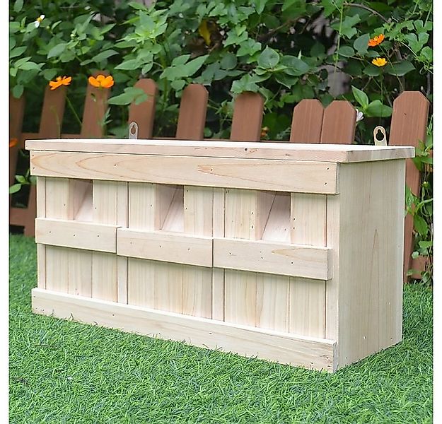 Mucola Nistkasten Nistkasten Vogelhaus 3 Nistkammern Spatzenvilla Holz Sper günstig online kaufen