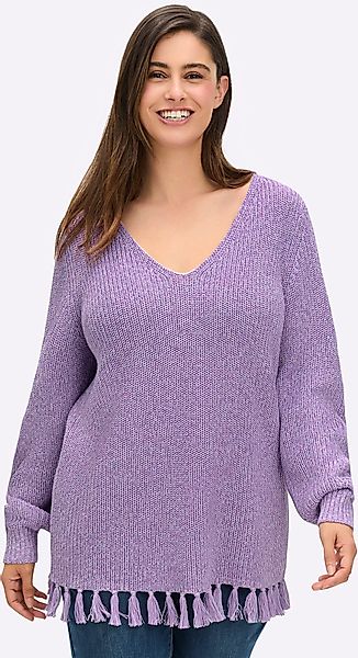 Sheego V-Ausschnitt-Pullover "Pullover" günstig online kaufen