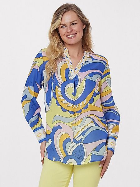 MIALUSSO Druckbluse Langarmbluse im Ornamentdruck im Ornamentdruck günstig online kaufen