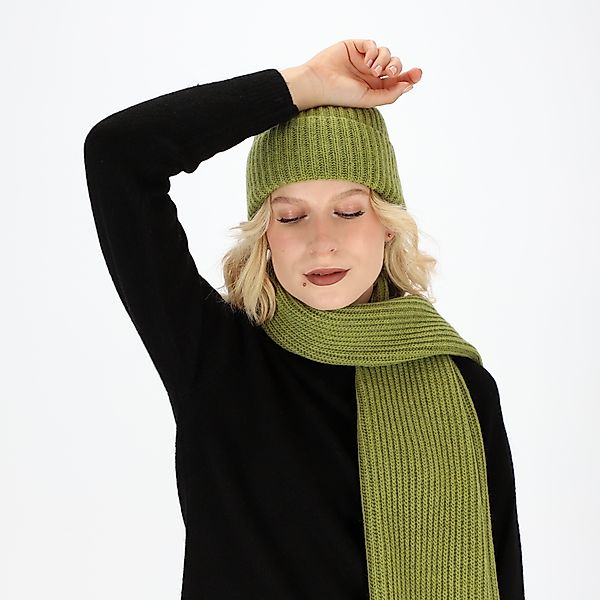 halsüberkopf Accessoires Strickschal Schal mit Rippe, günstig online kaufen