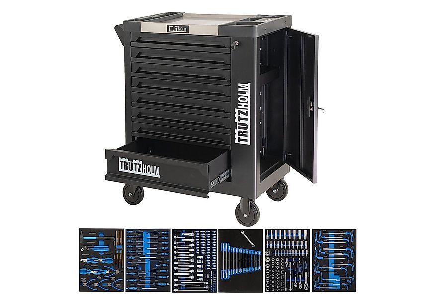 TRUTZHOLM Werkstattwagen 249 tlg. bestückt Chromablage 97 x 85 x 46 Werkzeu günstig online kaufen