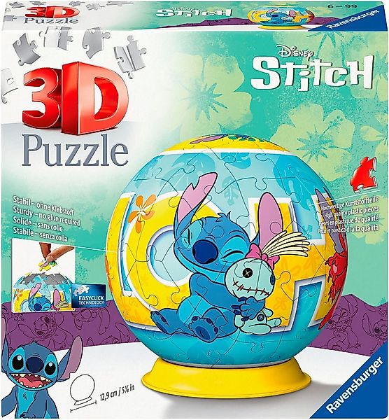 Ravensburger Puzzleball Disney Stitch, 72 Puzzleteile, Made in Europe günstig online kaufen