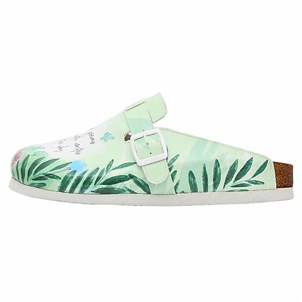 DOGO Hausschuh "Comfie Pantoletten Hausschuhe Trees Are Poems Damen Sandale günstig online kaufen