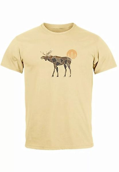 Neverless Print-Shirt Herren T-Shirt Shirt Printshirt mit Aufdruck Polygon günstig online kaufen