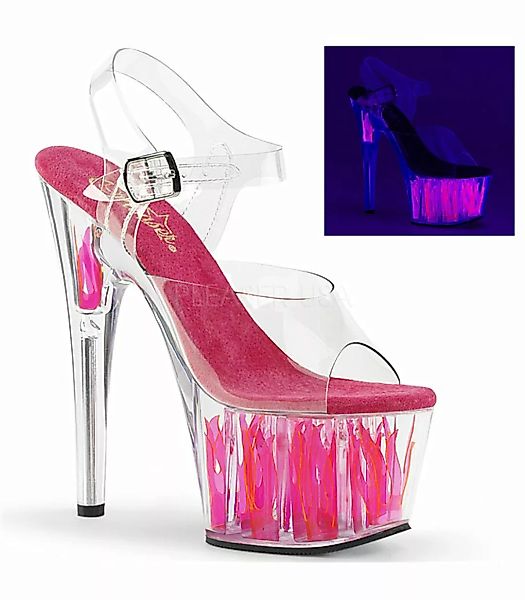 Plateau High Heels ADORE-708FLM - Neon Pink Flamme (Schuhgröße: EUR 40) günstig online kaufen
