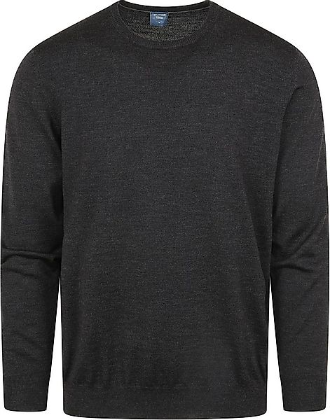 Olymp Pullover O-Hals Wolle Dunkelgrau - Größe 3XL günstig online kaufen