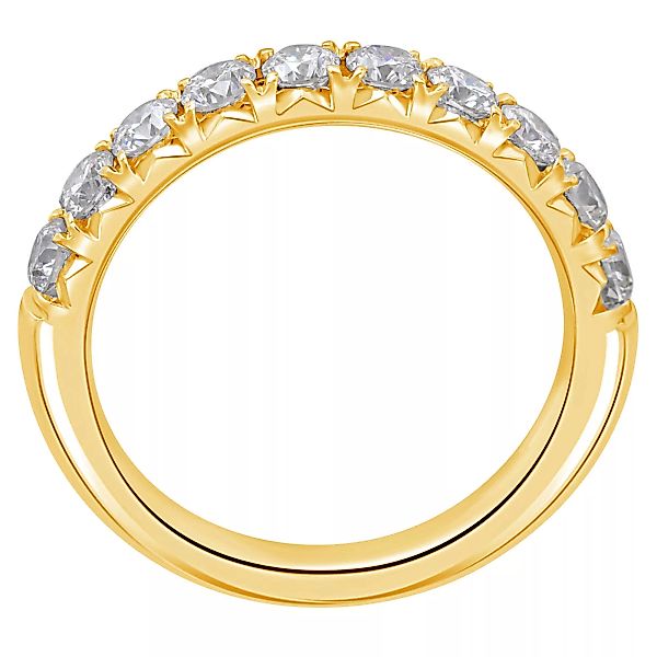ONE ELEMENT Diamantring "0.15 ct Diamant Brillant Memoire Ring aus 585 Gelb günstig online kaufen