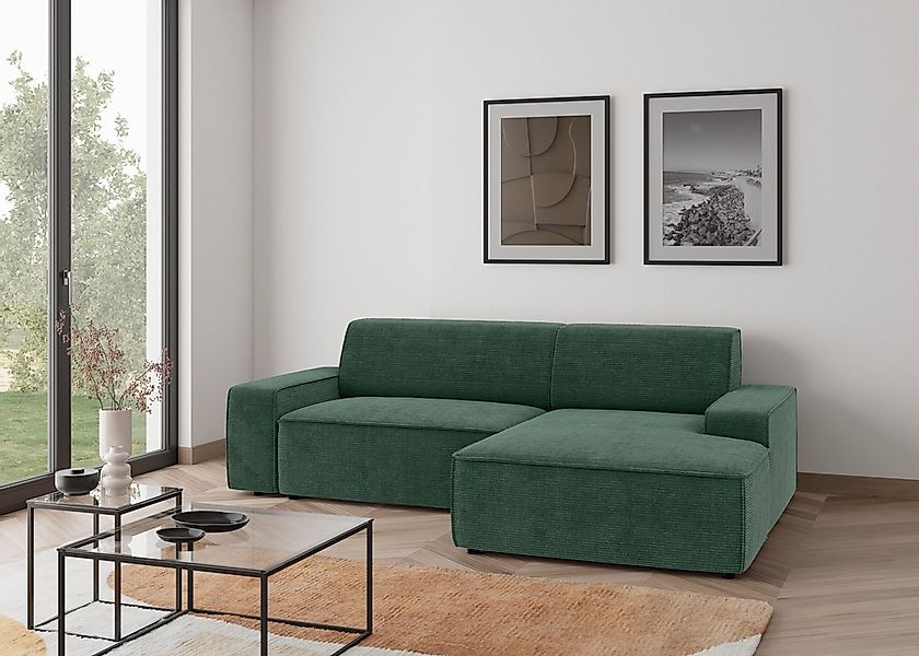 TRENDMANUFAKTUR Ecksofa »Graz, wahlweise mit Sitzvorschub und Bettkasten, L günstig online kaufen