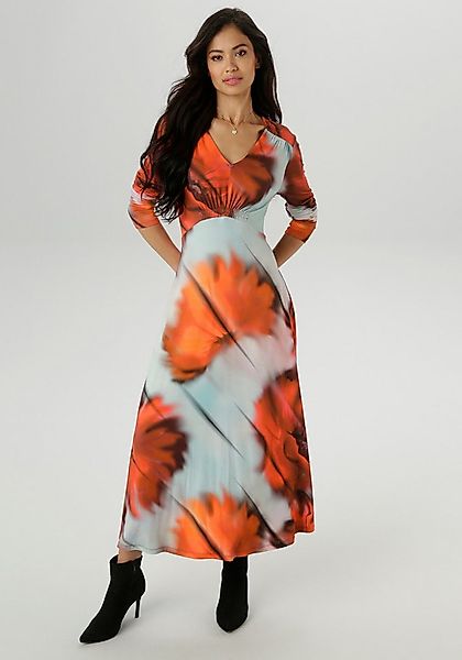 Aniston SELECTED Midikleid mit Smok-Details günstig online kaufen