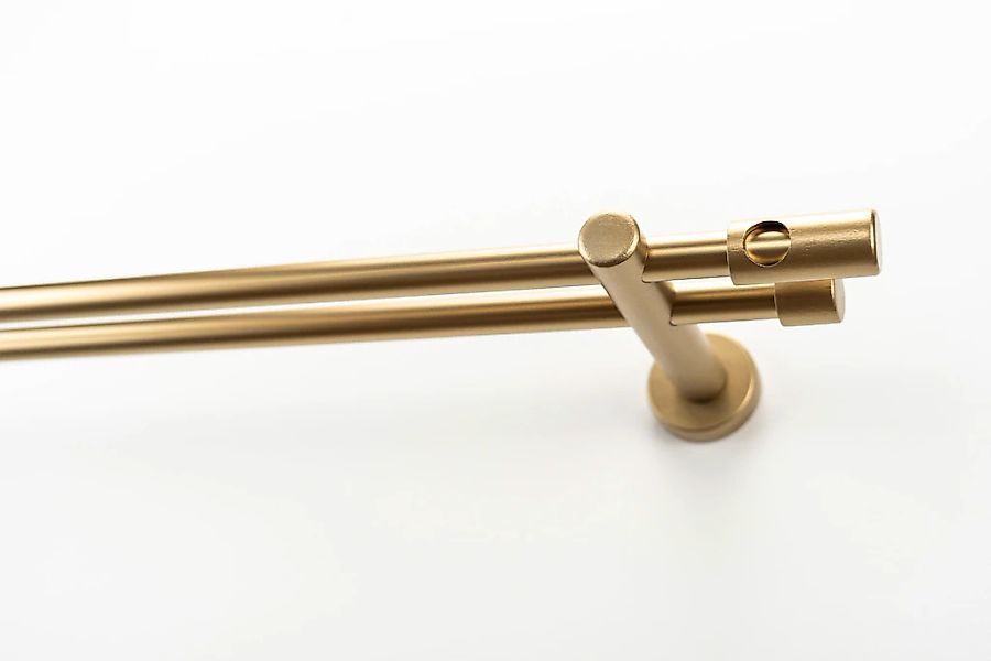 GARESA Gardinenstange "PANDRI" Ø 20 mm 2 läufig-läufig Wunschmaßlänge Vorha günstig online kaufen