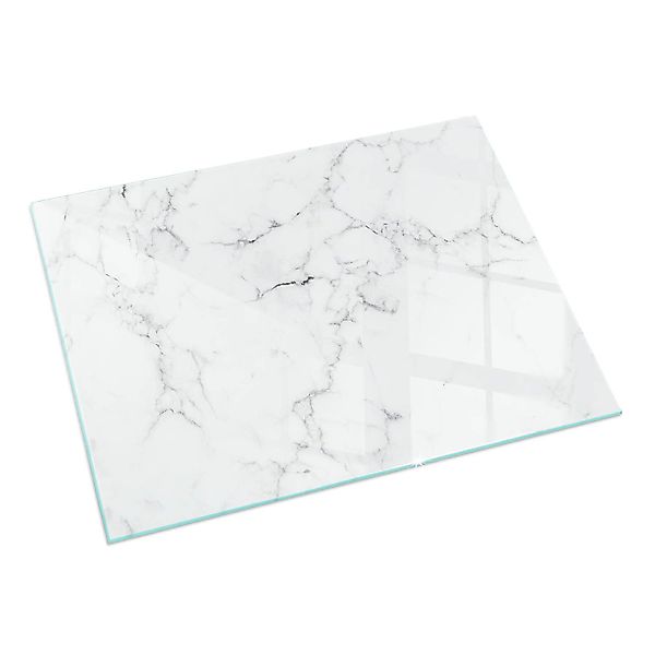 Tulup Bodenschutzplatte Weiß Marmormuster, Schutzplatte aus günstig online kaufen