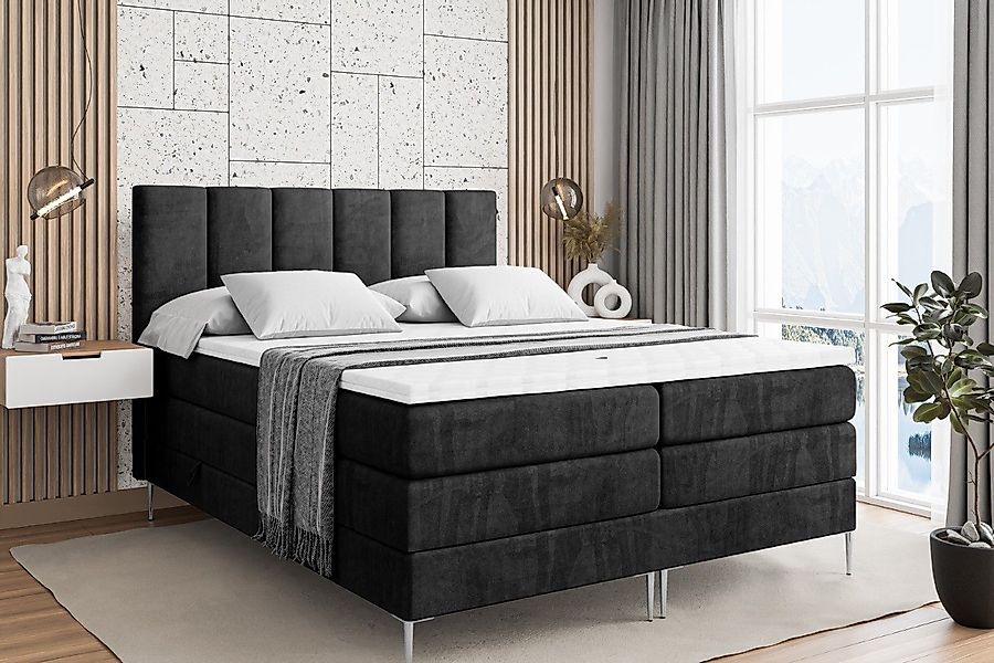 ALTDECOR Boxspringbett BOXI1-F KING (Multipocket-Matratze H4, günstig online kaufen