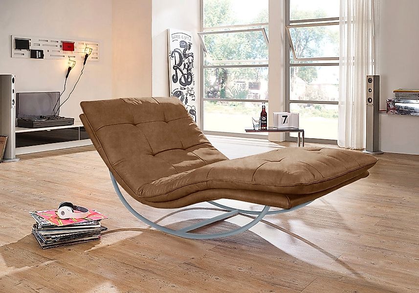W.SCHILLIG Relaxliege "daily dreams", in Waffelkissen-Optik, Schaukelgestel günstig online kaufen