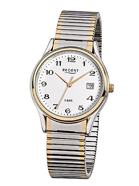 Regent Armbanduhr Herren Bicolor 5 bar günstig online kaufen