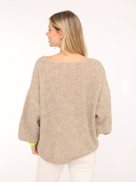 Zwillingsherz Strickpullover ""Smile"" Langarm, One Size, V-Ausschnitt, Neo günstig online kaufen