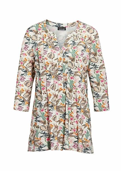 GOLDNER Print-Shirt "Kurzgröße Figurschmeichelndes Drucktunika-Shirt" günstig online kaufen