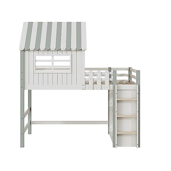Gotagee Kinderbett Hausbett 90x200 cm Hoch Niedrig Bett Multifunktionsbett günstig online kaufen