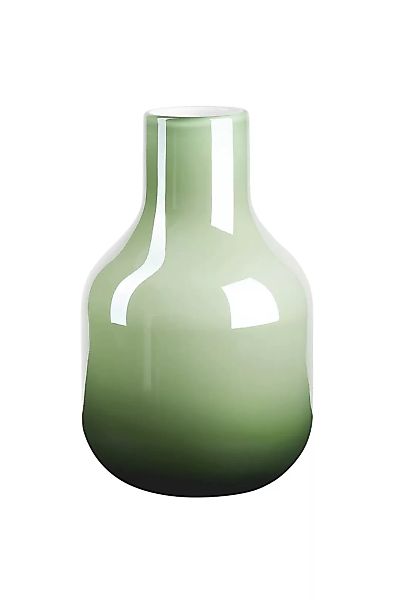 Flaschenvase Glasvase Perlmuttglanz Pastell Grün 26,5cm günstig online kaufen