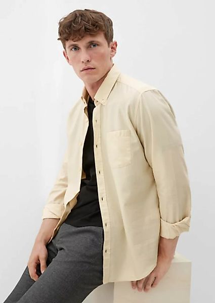 s.Oliver Langarmhemd Regular: Hemd in Chambray-Qualität günstig online kaufen