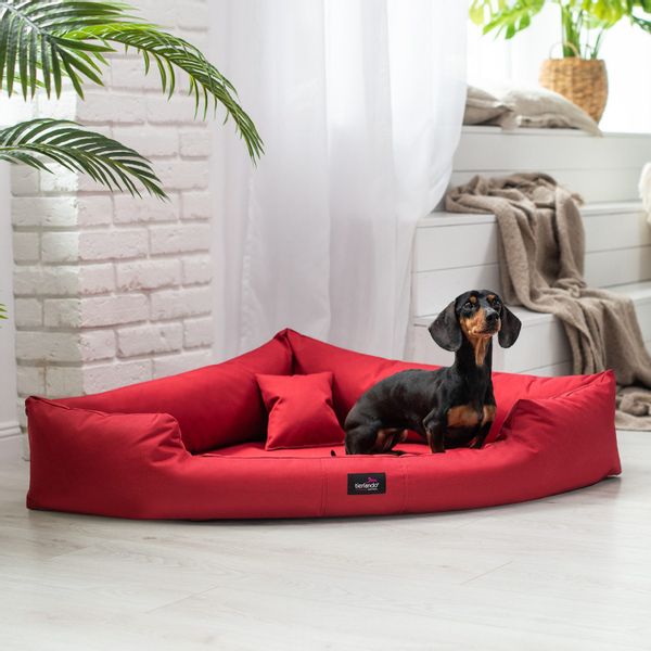 tierlando® Tierbett TRIVIA, Orthopädisches Eckhundebett Polyester günstig online kaufen