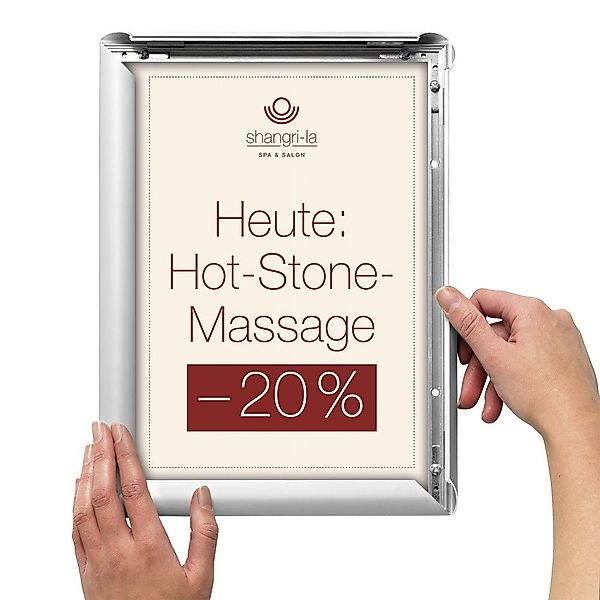 Deflecto Zeitungsständer Deflecto SFA4S Klapprahmen Silber günstig online kaufen