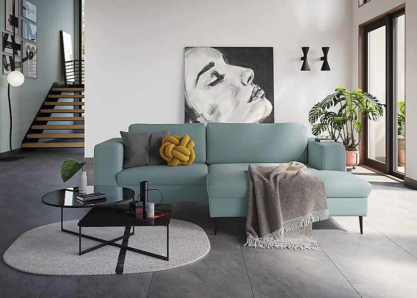 DOMO collection Ecksofa "Modica kompakt und elegant, Breite 244, L-Form", m günstig online kaufen