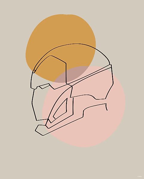 Komar Bild "Soulful Sanctuary Iron Man Head" Natur 1 Stk. tlg. Wandbild zur günstig online kaufen