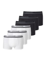 uncover by SCHIESSER Boxer "Uncover Cotton" 2er Pack, Logo-Bund, elastisch, günstig online kaufen