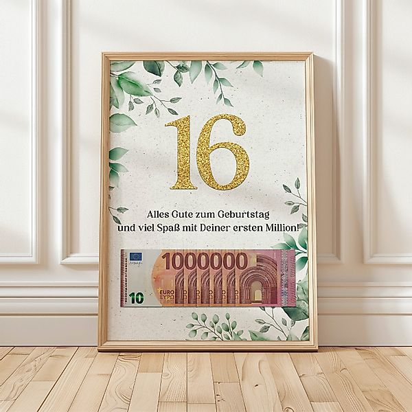 Tigerlino Poster Geburtstag Geldgeschenk Männer Frauen günstig online kaufen