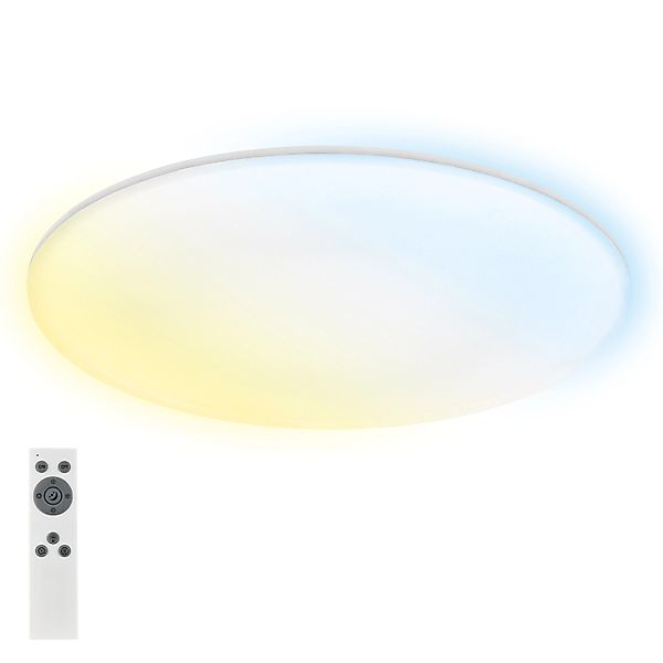 Briloner LED Badleuchte IP54 Dimmbar CCT Fernbedienung 45 cm Weiß günstig online kaufen