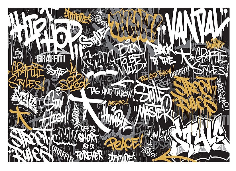 Wallarena Fototapete Kinderzimmer Jungen Graffiti Streetart günstig online kaufen