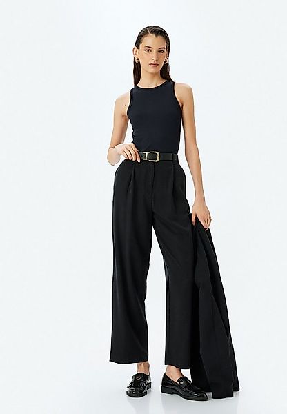 Koton Palazzohose Hohe Leibhöhe Wide Leg Palazzohose günstig online kaufen