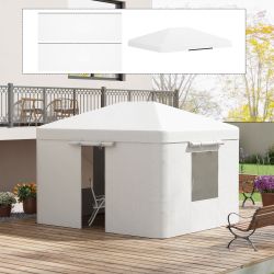 Outsunny Pavillon-Ersatzdach Ersatzdach-Set für Garten Pavillondach günstig online kaufen